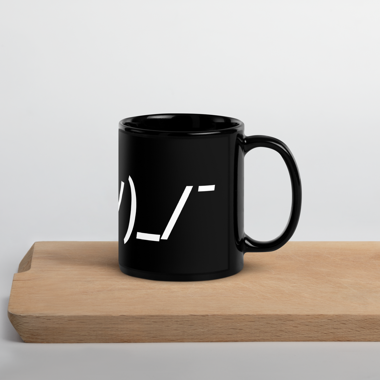 Shruggy Mug - Black Glossy