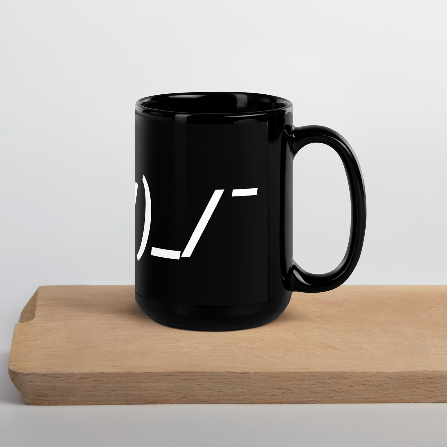 Shruggy Mug - Black Glossy